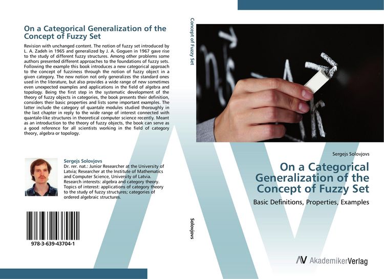 Produktbild: On a Categorical Generalization of the Concept of Fuzzy Set