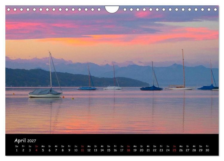 Produktbild: Starnberger See - Silent Moments (Wandkalender 2027 DIN A4 quer), CALVENDO Monatskalender