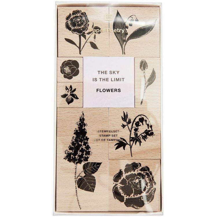 Produktbild: Stempelset Blumen , 9 Stempel