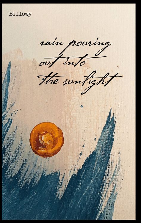 Produktbild: Rain pouring out into the sunlight / Regen str&ouml;mt hinauf ins Sonnenlicht