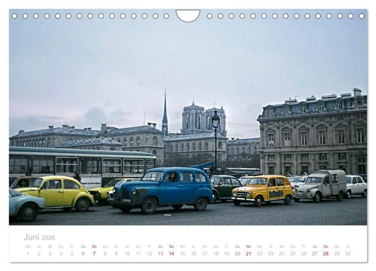 Produktbild: Paris - Historische Ansichten (Wandkalender 2026 DIN A4 quer), CALVENDO Monatskalender