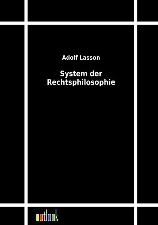 Produktbild: System der Rechtsphilosophie