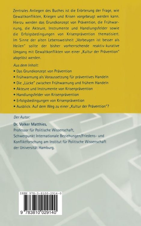 Produktbild: Krisenpr&auml;vention