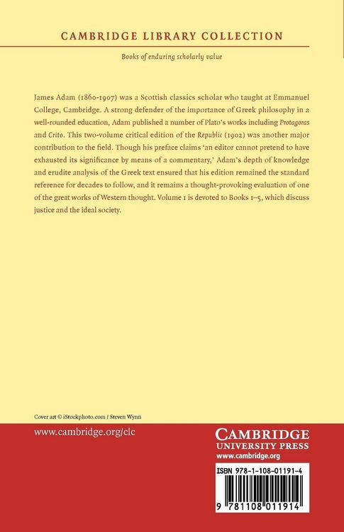 Produktbild: The Republic of Plato - Volume 1