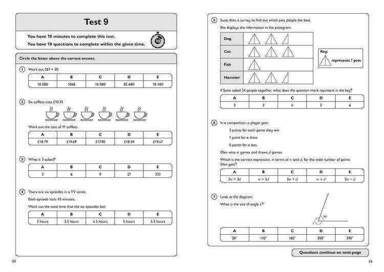 Produktbild: 11+ Maths Quick Practice Tests Age 10-11 (Year 6) Book 3