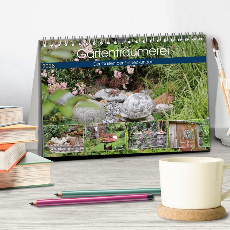 Produktbild: Gartentr&auml;umerei (Tischkalender 2026 DIN A5 quer), CALVENDO Monatskalender