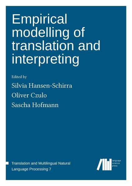 Produktbild: Empirical modelling of translation and interpreting