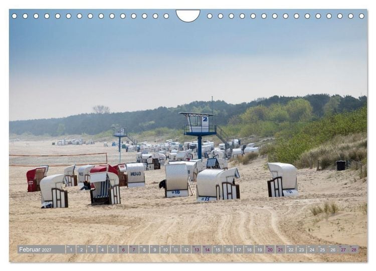 Produktbild: Usedom - Perle an der Ostsee (Wandkalender 2027 DIN A4 quer), CALVENDO Monatskalender