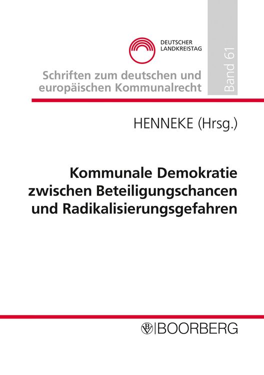 Produktbild: Kommunale Demokratie zwischen Beteiligungschancen und Radikalisierungsgefahren
