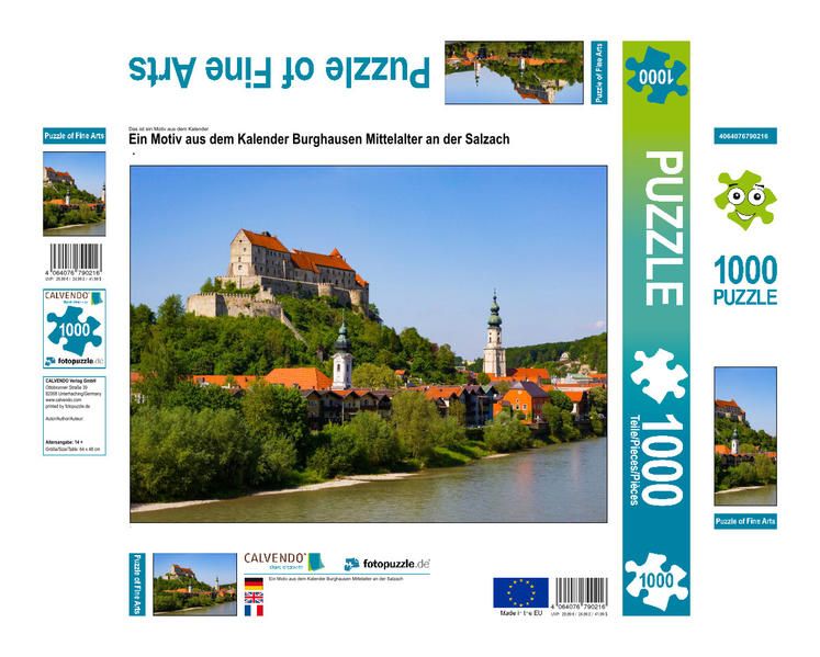 Produktbild: CALVENDO Puzzle Ein Motiv aus dem Kalender Burghausen Mittelalter an der Salzach | 1000 Teile Lege-Gr&ouml;&szlig;e 64x48cm Foto-Puzzle f&uuml;r gl&uuml;ckliche Stunden