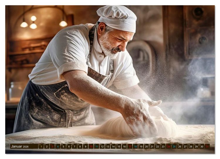 Produktbild: Im Bann des Brotes - B&auml;cker:innen (hochwertiger Premium Wandkalender 2026 DIN A2 quer), Kunstdruck in Hochglanz
