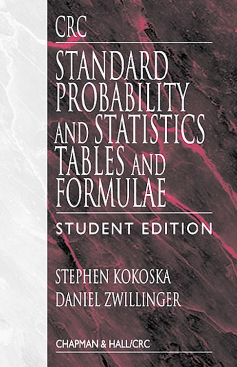 Produktbild: CRC Standard Probability and Statistics Tables and Formulae, Student Edition