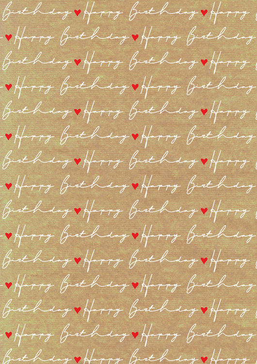 Produktbild: Geschenkpapier "Happy Birthday"