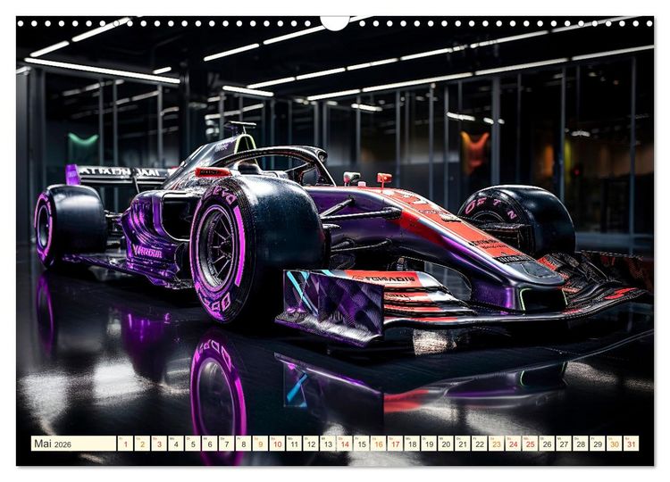 Produktbild: Rennwagen Fantasien (Wandkalender 2026 DIN A3 quer), CALVENDO Monatskalender