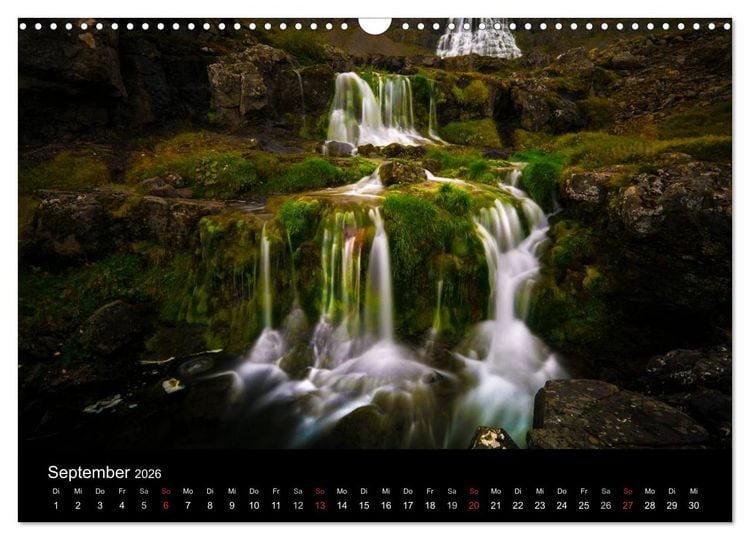 Produktbild: Island - Wundervolle Landschaften (Wandkalender 2026 DIN A3 quer), CALVENDO Monatskalender