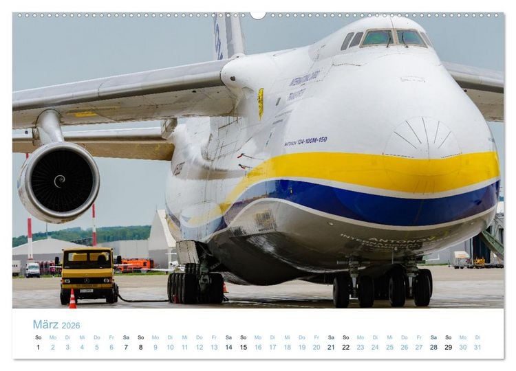 Produktbild: Antonov Airlines, Transportflugzeuge der Superlative (hochwertiger Premium Wandkalender 2026 DIN A2 quer), Kunstdruck in Hochglanz