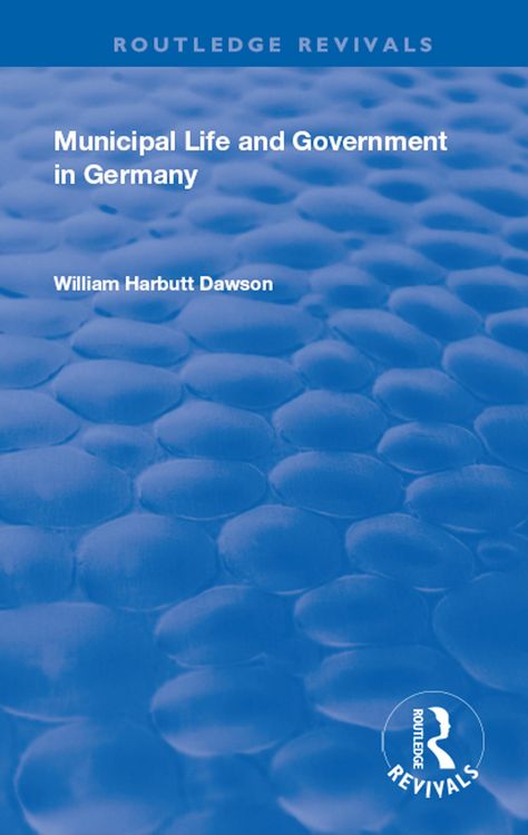 Produktbild: Municipal Life and Government in Germany
