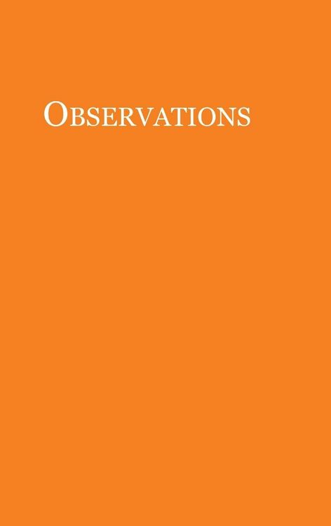 Produktbild: Observations