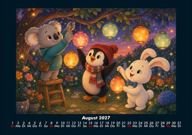Produktbild: Kiki, Pico & Bouncy feiern durchs Jahr 2027 Fotokalender DIN A4