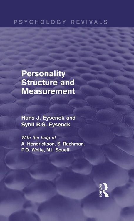 Produktbild: Personality Structure and Measurement