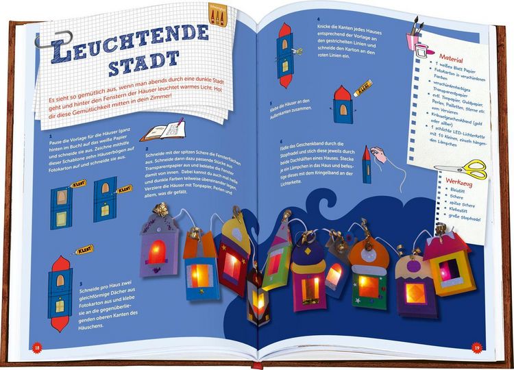 Produktbild: Das bunte Weihnachts-Bastelbuch ... f&uuml;r die ganze Familie