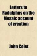Produktbild: Letters to Radulphus on the Mosaic Account of Creation