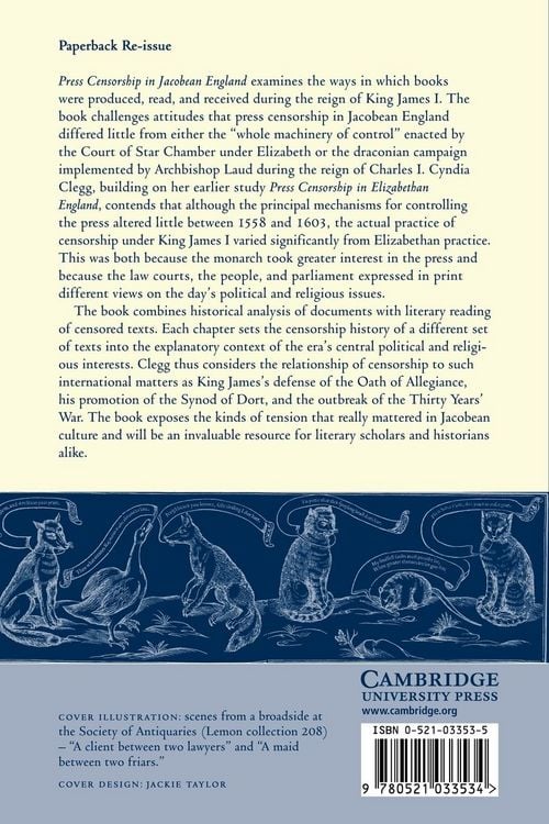 Produktbild: Press Censorship in Jacobean England