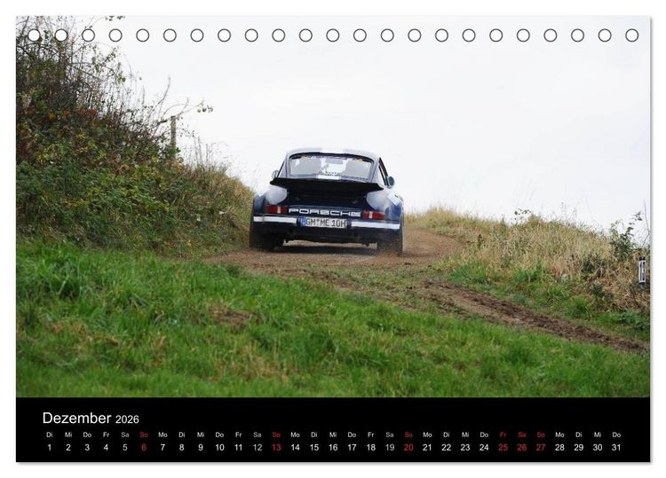 Produktbild: Bergrennen und Rallye im Porsche (Tischkalender 2026 DIN A5 quer), CALVENDO Monatskalender