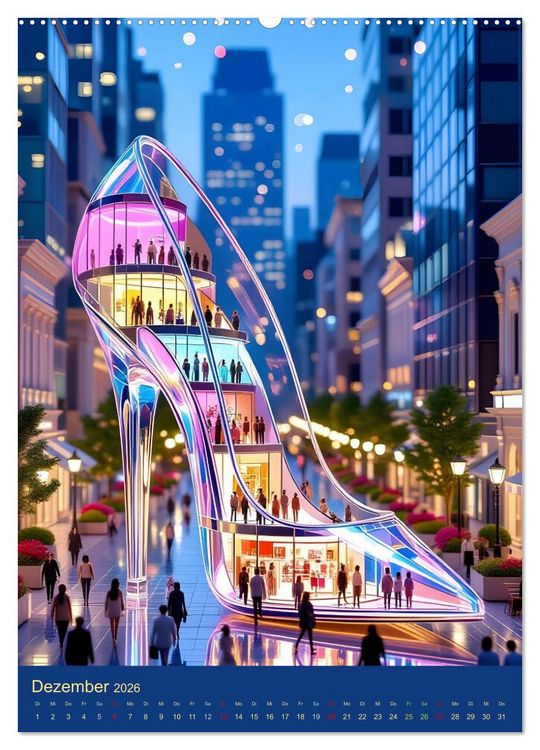 Produktbild: High-Heel-Visionen (hochwertiger Premium Wandkalender 2026 DIN A2 hoch), Kunstdruck in Hochglanz