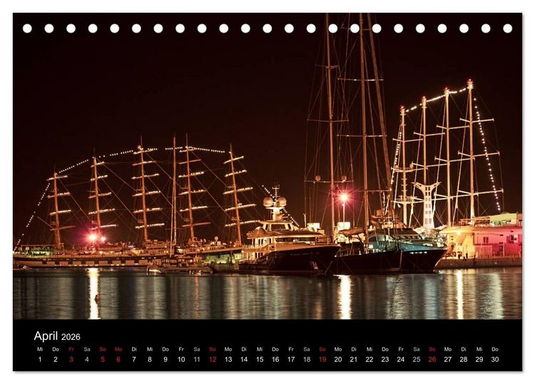 Produktbild: Ibiza by night (Tischkalender 2026 DIN A5 quer), CALVENDO Monatskalender