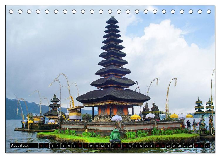 Produktbild: Bali. Im Reich der G&ouml;tter (Tischkalender 2026 DIN A5 quer), CALVENDO Monatskalender