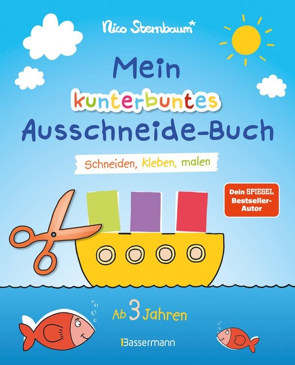 Produktbild: Mein kunterbuntes Ausschneide-Buch. Schneiden, kleben, malen ab 3 Jahren