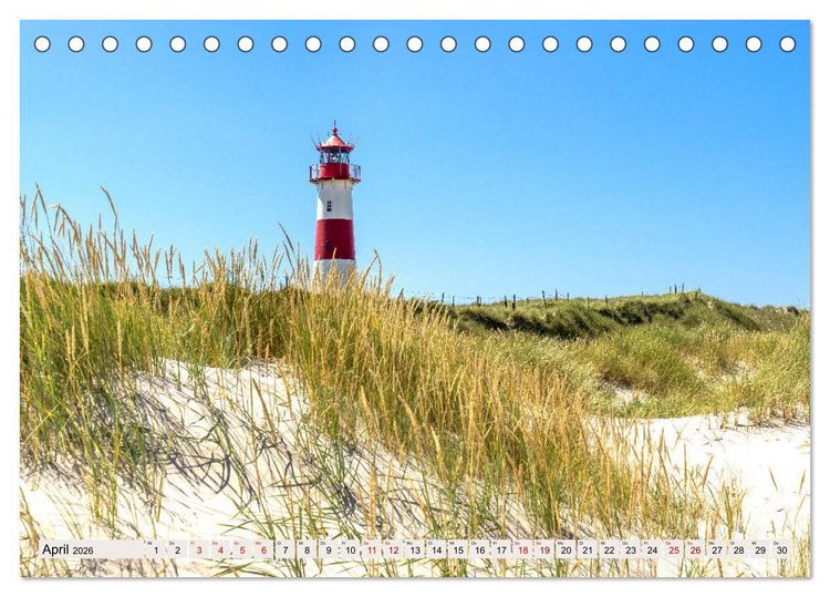 Produktbild: SYLT D&uuml;nenwege (Tischkalender 2026 DIN A5 quer), CALVENDO Monatskalender