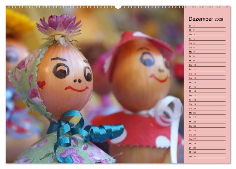 Produktbild: In Weimar ist Zwiebelmarkt (Wandkalender 2026 DIN A2 quer), CALVENDO Monatskalender