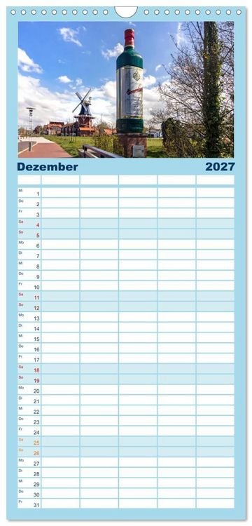 Produktbild: Familienplaner 2027 - Norden-Norddeich. Maritime Orte mit Flair mit 5 Spalten (Wandkalender, 21 x 45 cm) CALVENDO