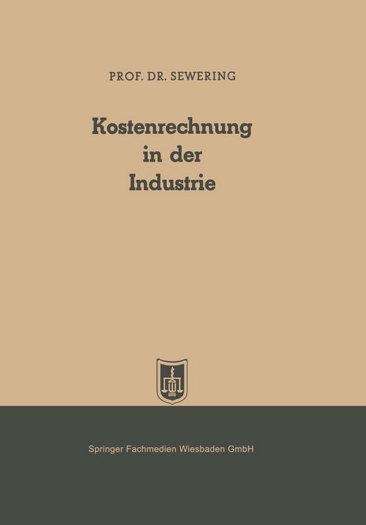 Produktbild: Kostenrechnung in der Industrie