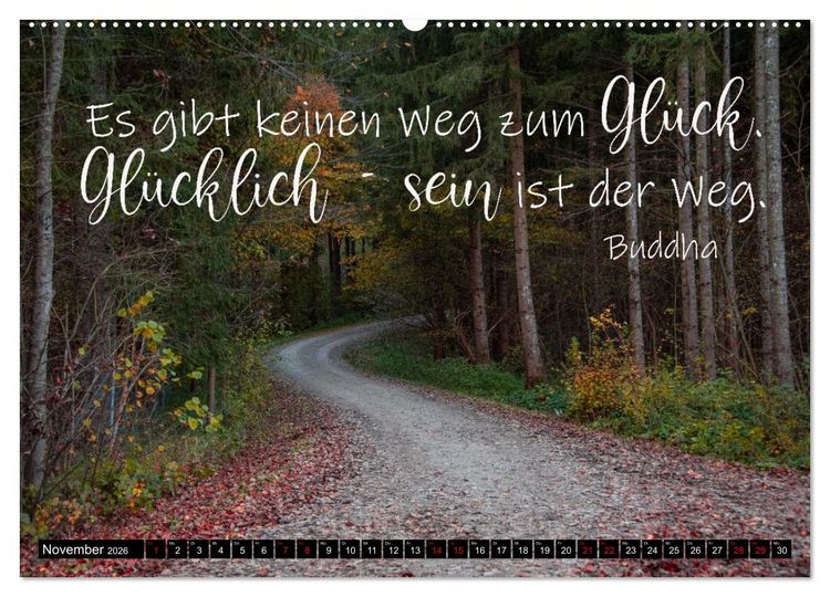 Produktbild: Bilder und Texte f&uuml;r die Seele (hochwertiger Premium Wandkalender 2026 DIN A2 quer), Kunstdruck in Hochglanz