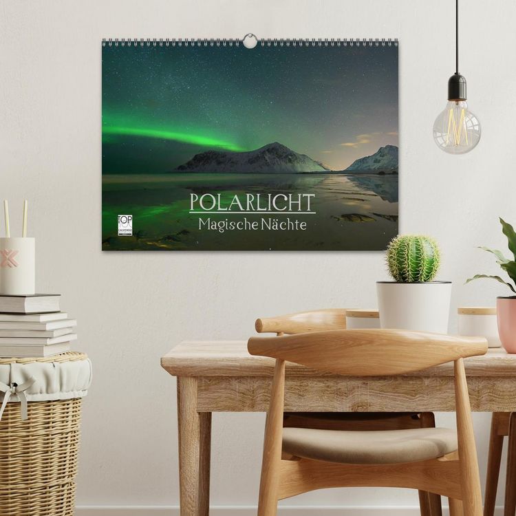 Produktbild: Magische N&auml;chte - POLARLICHT (Wandkalender 2026 DIN A3 quer), CALVENDO Monatskalender