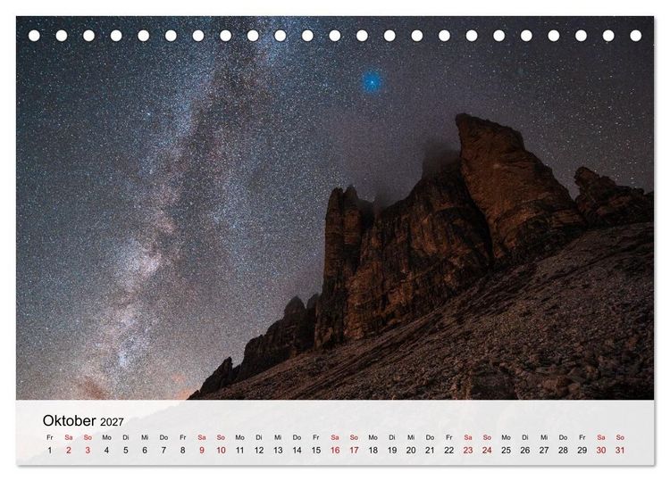 Produktbild: Die Dolomiten - Faszination Berge (Tischkalender 2027 DIN A5 quer), CALVENDO Monatskalender
