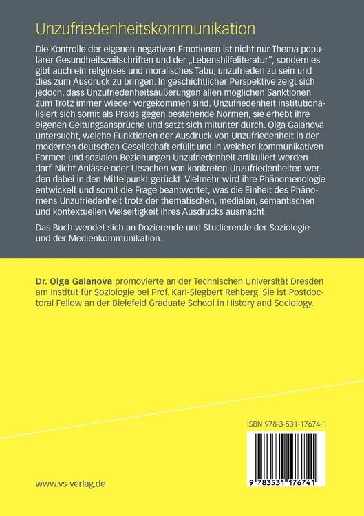 Produktbild: Unzufriedenheitskommunikation