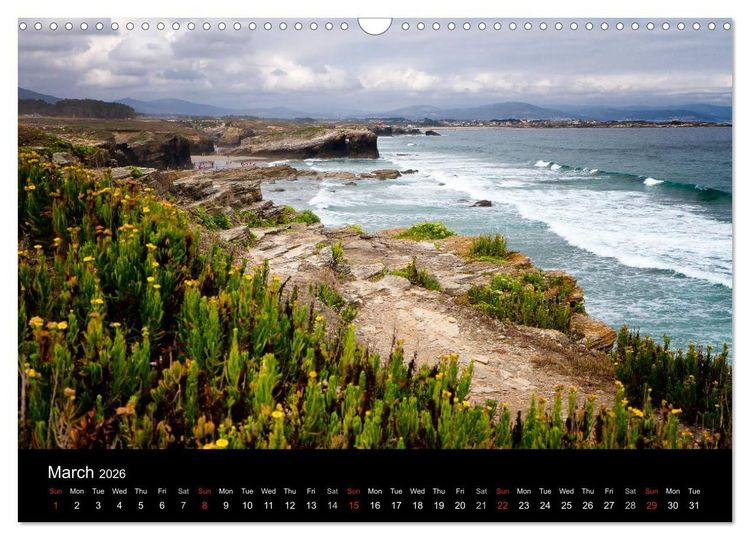 Produktbild: Beaches of Galicia (Wall Calendar 2026 DIN A3 landscape), CALVENDO 12 Month Wall Calendar
