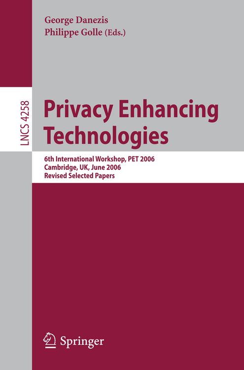 Produktbild: Privacy Enhancing Technologies