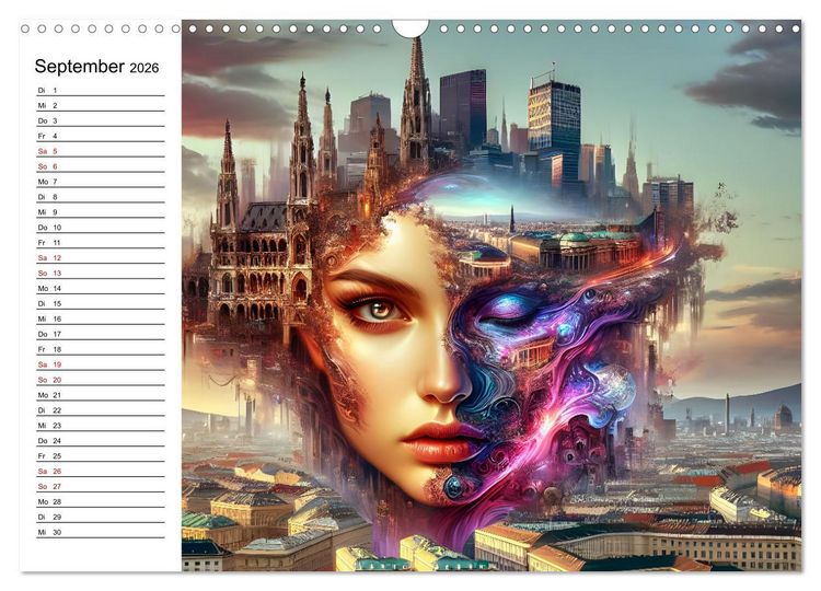 Produktbild: Metropolengesichter (Wandkalender 2026 DIN A3 quer), CALVENDO Monatskalender
