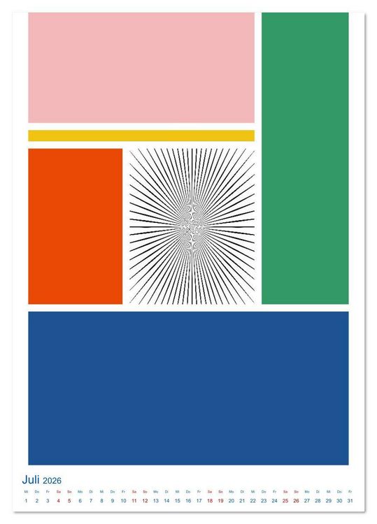 Produktbild: Spiel mit Farben (Tischkalender 2026 DIN A5 hoch), CALVENDO Monatskalender