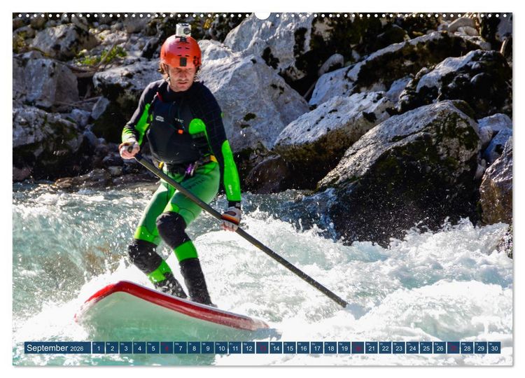 Produktbild: Wildwasser Stand up (hochwertiger Premium Wandkalender 2026 DIN A2 quer), Kunstdruck in Hochglanz