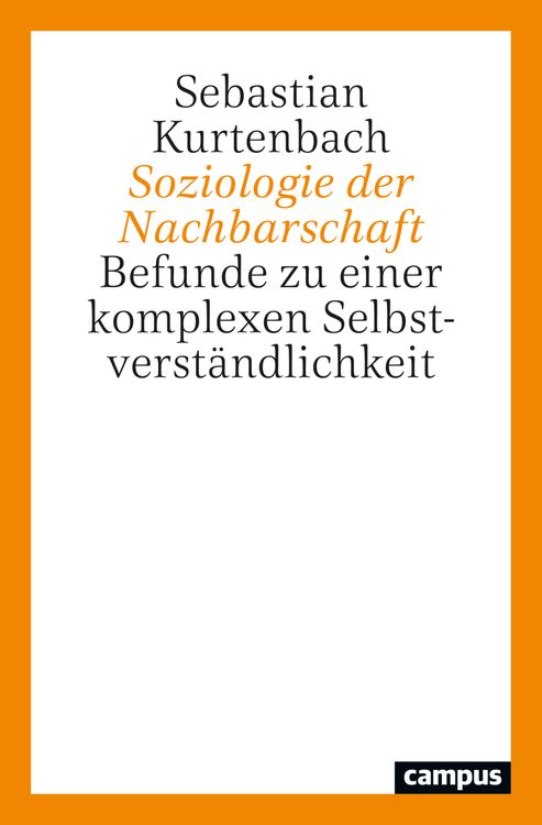 Produktbild: Soziologie der Nachbarschaft