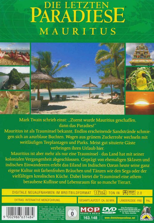 Produktbild: Die letzten Paradiese - Mauritius