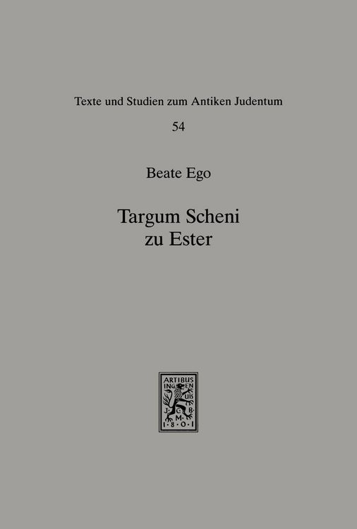Produktbild: Targum Scheni zu Ester