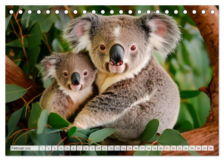 Produktbild: TIERKINDER Abenteuer Wildnis (Tischkalender 2026 DIN A5 quer), CALVENDO Monatskalender