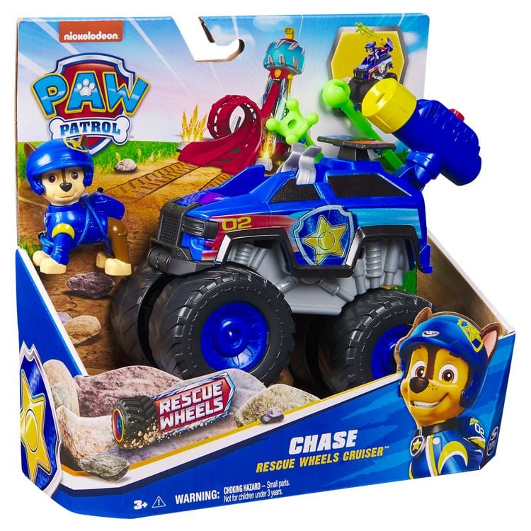 Produktbild: PAW Patrol Rescue Wheels - Chases Monstertruck Fahrzeug mit Geschoss-Abwurf und Chase Hundefigur, Spielzeug f&uuml;r Kinder ab 3 Jahren